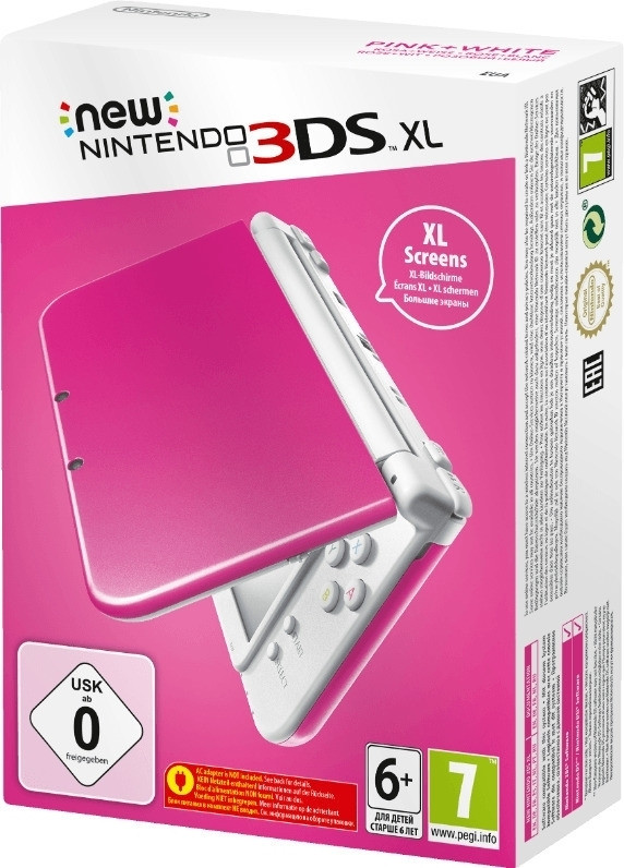 Image of NEW Nintendo 3DS XL Pink+White