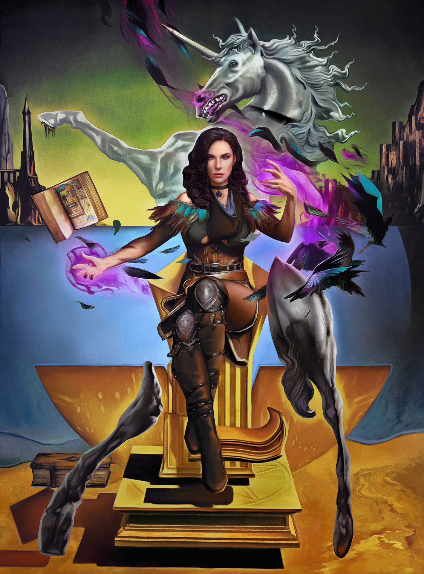 The Witcher Art Print - Yennefer Dali Art (30x40cm)