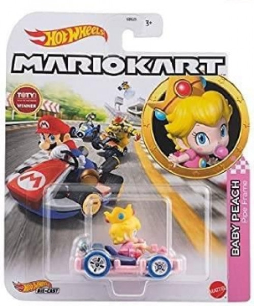 Hot Wheels Mario Kart - Baby Peach Pipe Kart