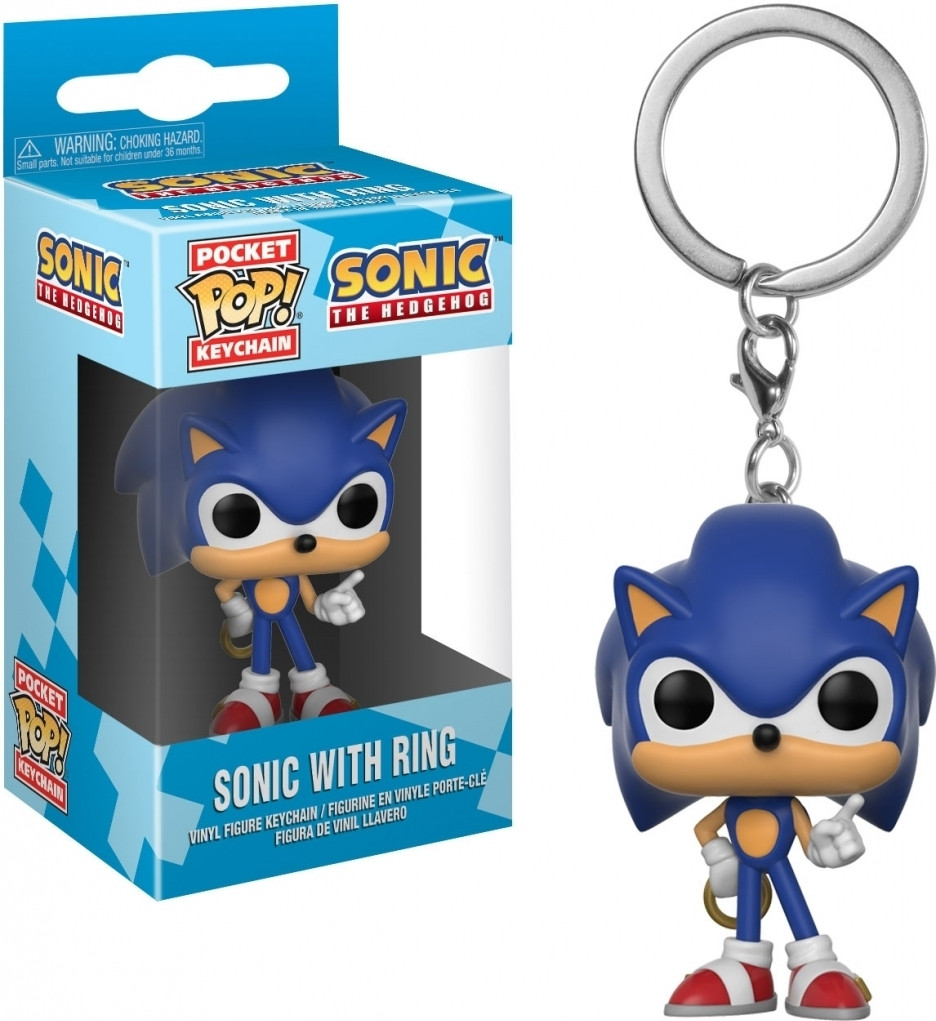 Sonic Pocket Pop Keychain - Sonic With Ring afbeelding