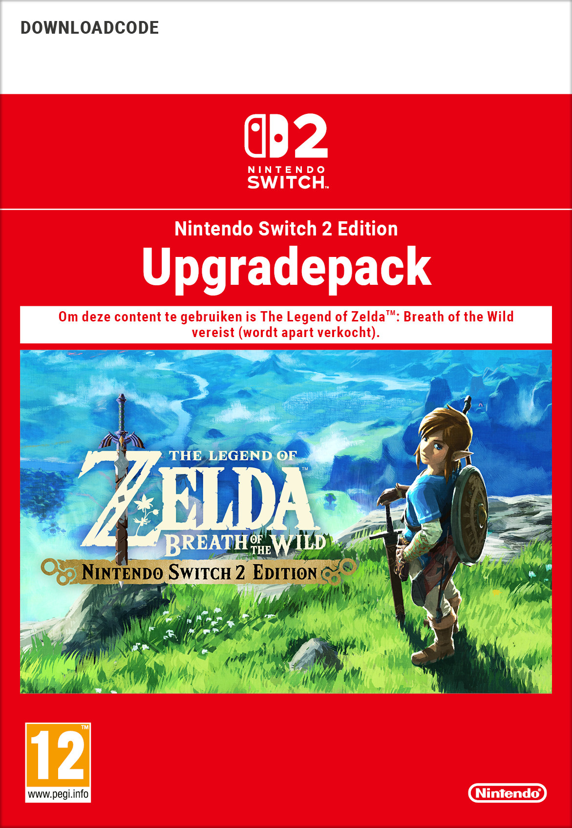 AOC The Legend of Zelda Breath of the Wild Nintendo Switch 2 Edition UPGRADE PACK DLC (extra content)