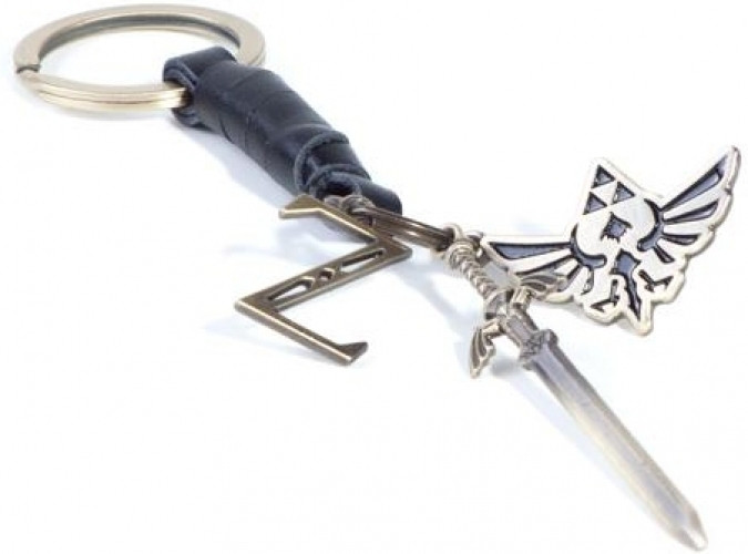 Zelda - Leather Keychain With Metal Charms