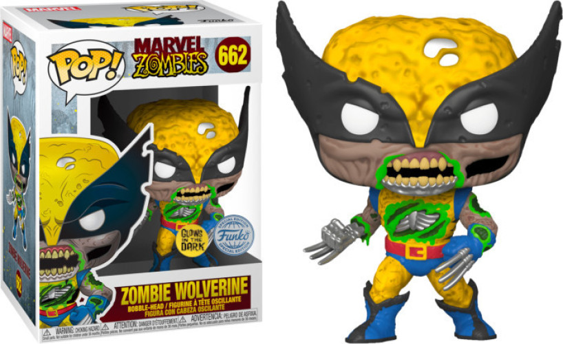 Marvel Zombies Funko Pop Vinyl: Zombie Wolverine (Glow in the Dark) afbeelding