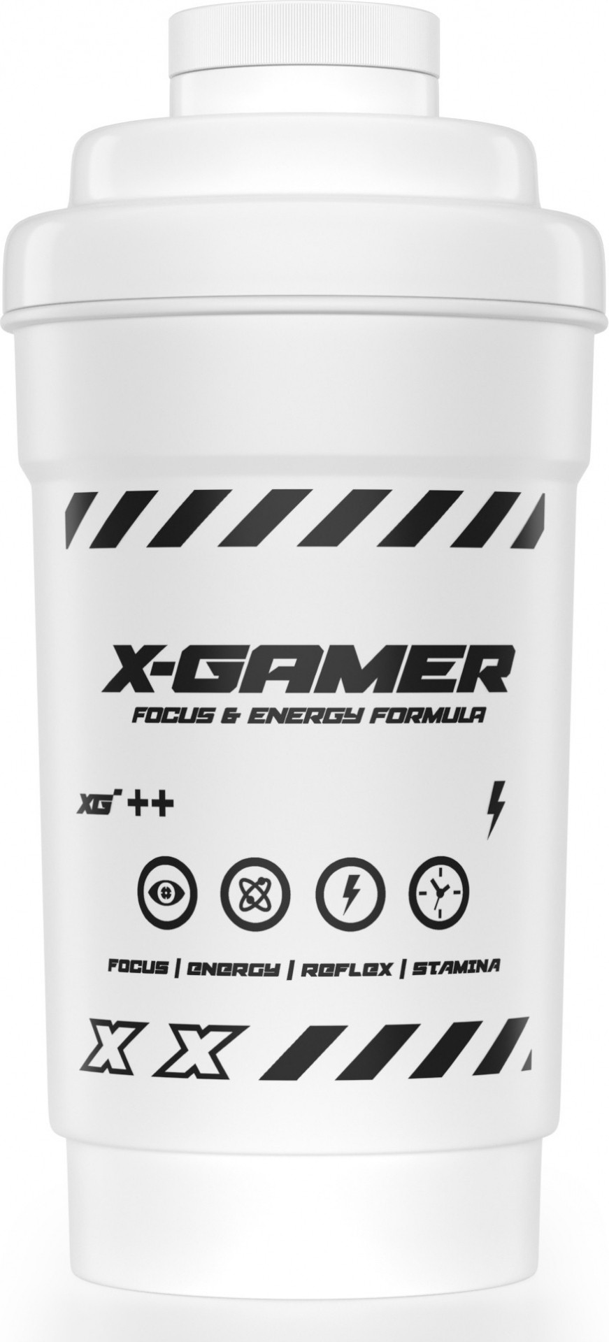 X-Gamer Focus & Energy Formula - Blanco X-Mixr 4.0 Shaker