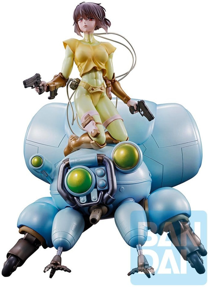 The Ghost in the Shell Ichibansho PVC Figure - Motoko Kusanagi & Fuchikoma (Blue Vers.)