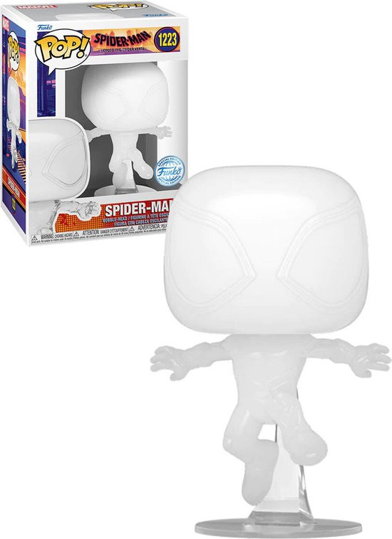 Spider-Man Across the Spiderverse Funko Pop Vinyl: Spider-Man Transparent (Special Edition) afbeelding