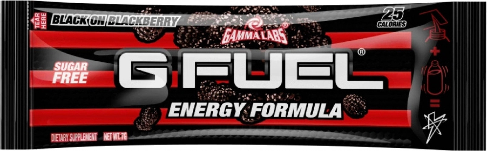 GFuel Energy Formula - Black on Blackberry Sample