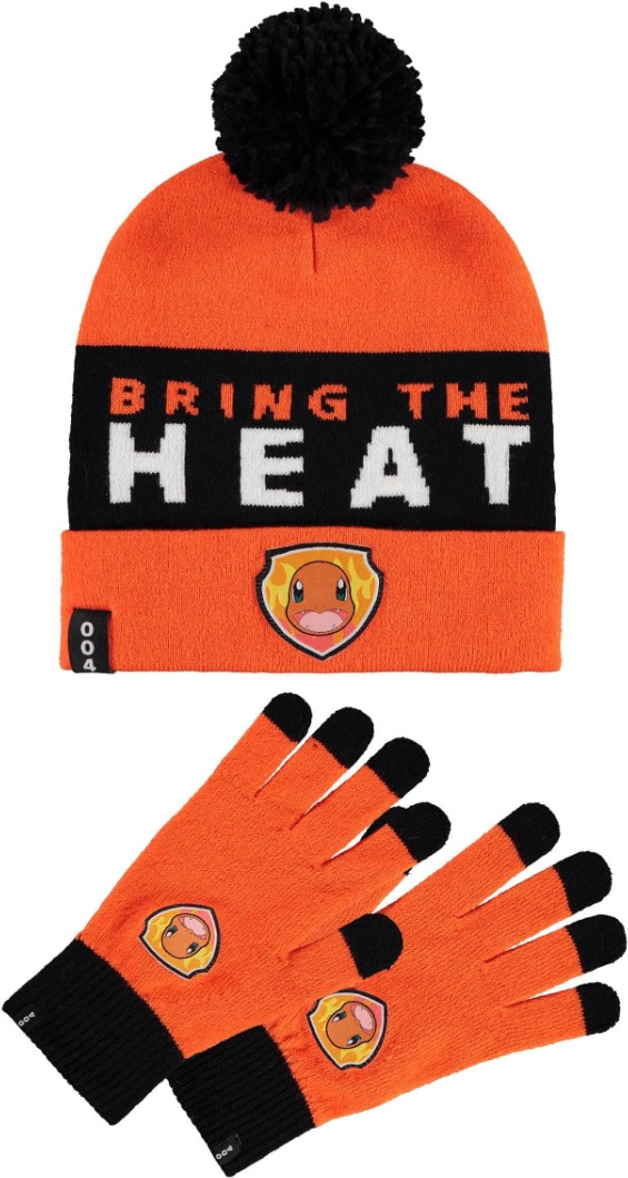 Pokémon - Charmander Giftset (Beanie & Knitted Gloves)