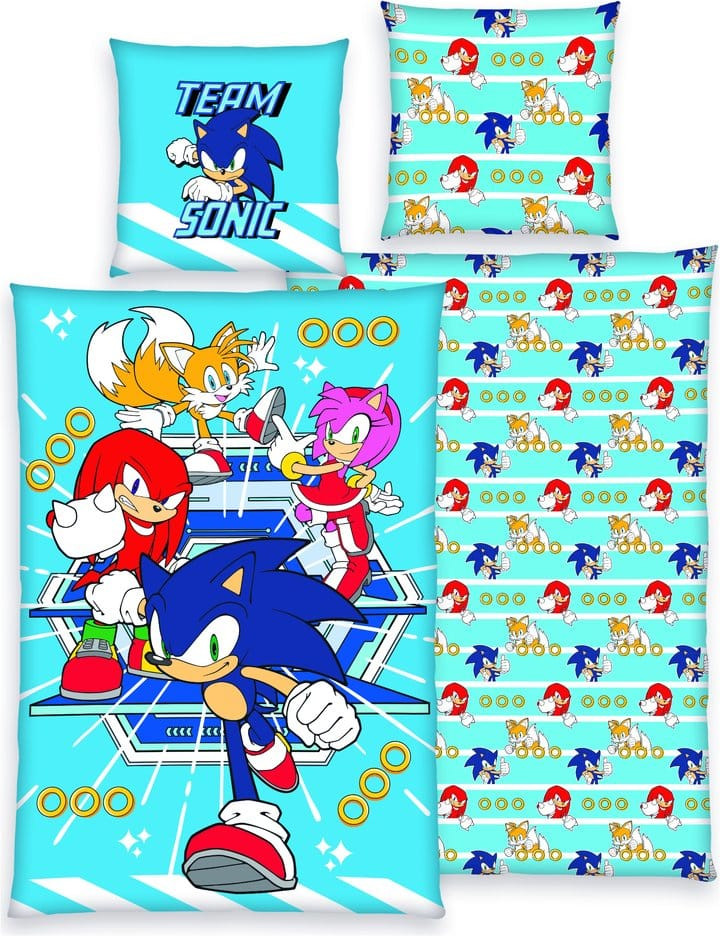 Herding Sonic the Hedgehog - Team Sonic Dekbedovertrek (Reversible) 135x200cm