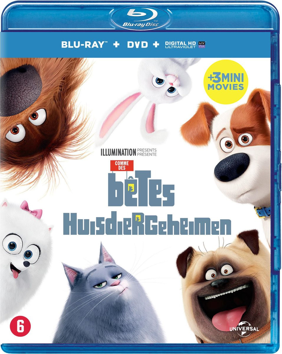 The Secret Life of Pets/Huisdiergeheimen (Bluray + DVD)