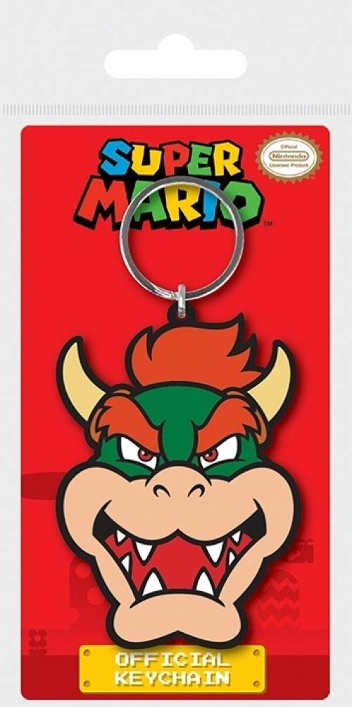 Super Mario - Bowser Rubber Keychain afbeelding