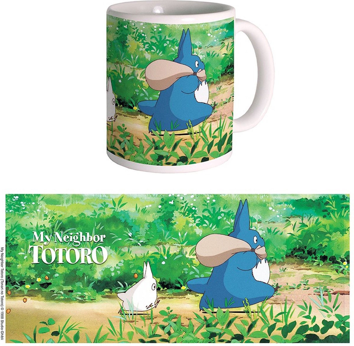 Semic Distribution Studio Ghibli Mug - Totoro White & Blue