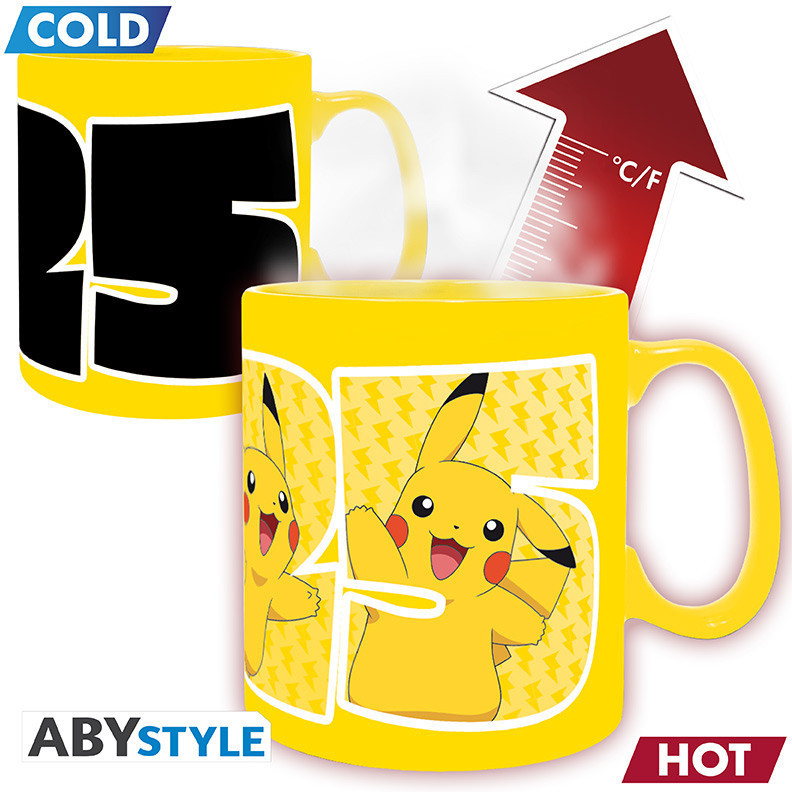 Abystyle Pokemon Heat Change Mug - Pikachu 25