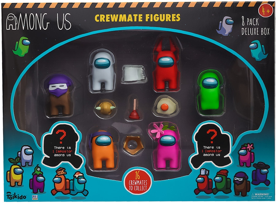 Among Us Crewmate Figures 8-Pack 1 (4,5cm)