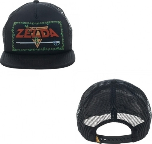 Zelda Game Logo Black Trucker Cap