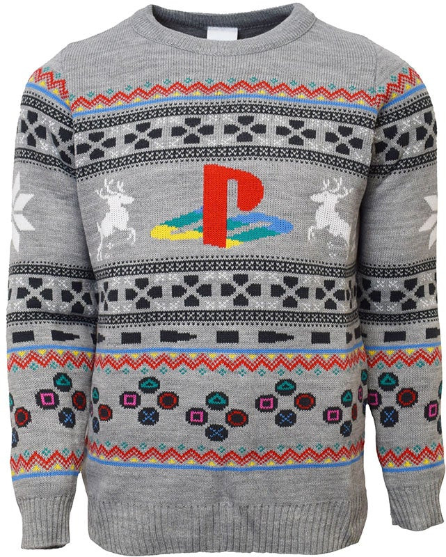 Playstation - Classic Gray Christmas Sweater