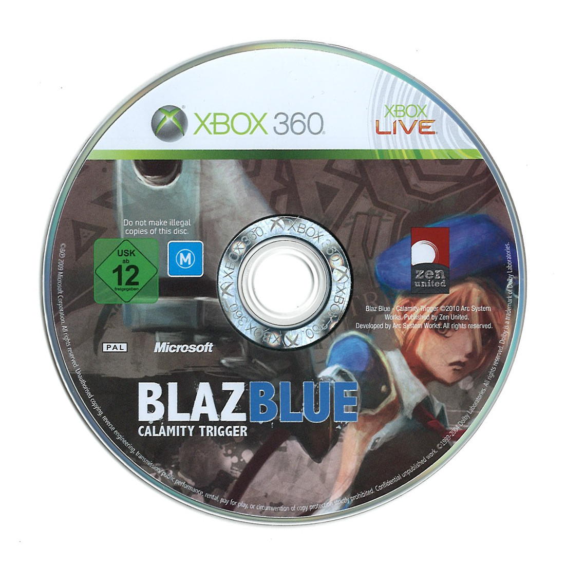 BlazBlue Calamity Trigger (losse disc)