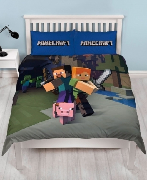 Character World Minecraft Dekbedovertrek 200X200Cm character world kopen in de aanbieding
