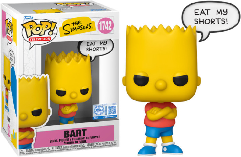 The Simpsons Funko Pop Vinyl Figure: Bart (Eat My Shorts) afbeelding
