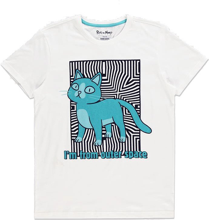 Rick & Morty - Outer Space Cat - Men's T-shirt