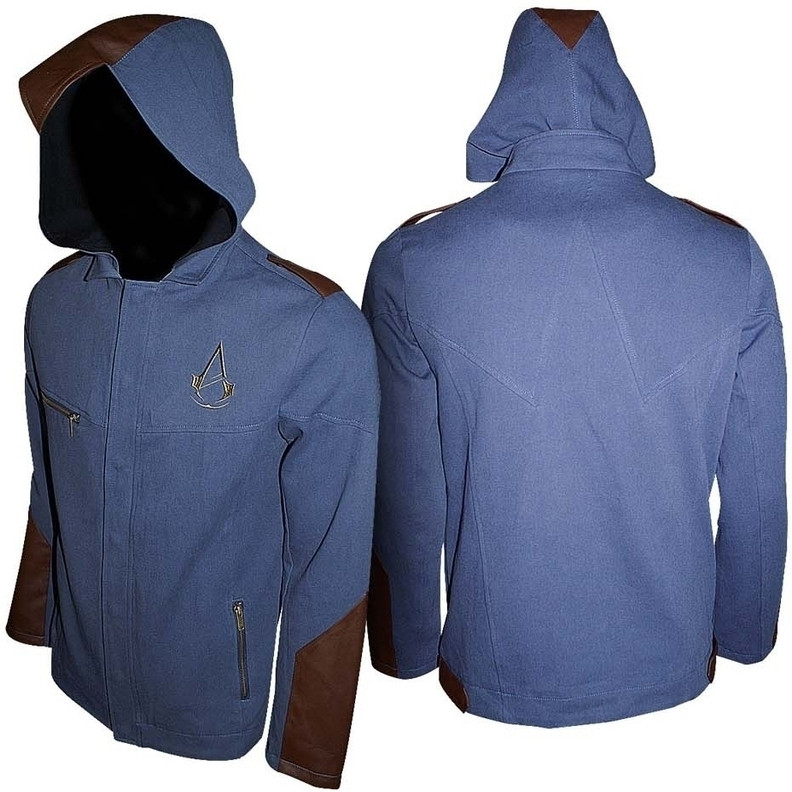 Image of Assassin's Creed Unity Blue Jacket with Hood
