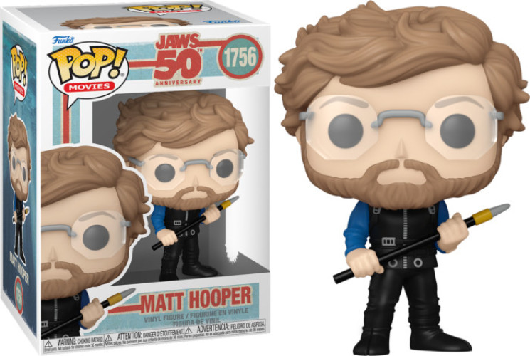 Jaws (50th Anniversary) Funko Pop Vinyl: Matt Hooper afbeelding