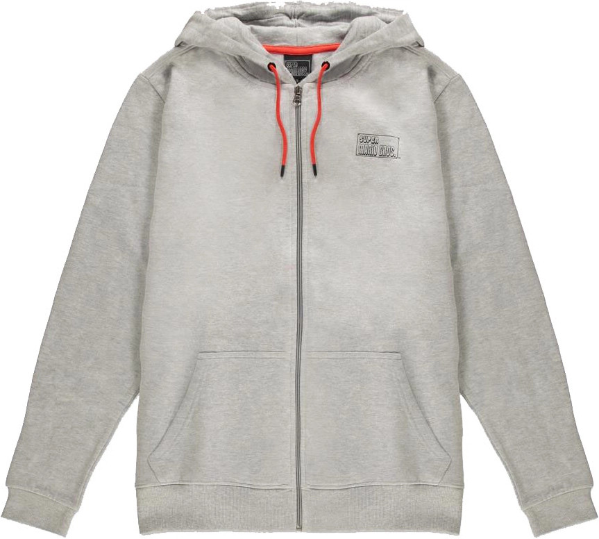 Nintendo - 8Bit Super Mario Bros Men's Zipper Hoodie