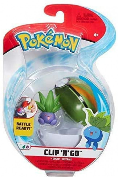 Pokemon Figure - Oddish + Nest Ball (Clip 'n' Go) afbeelding