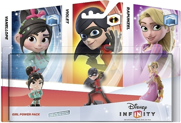 Image of Disney Infinity Triple Pack Girl Power (Vanellope/Violet/Rapunzel)