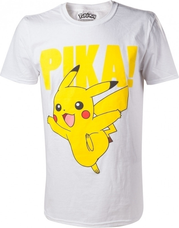 Image of Pokemon - Pikachu Printed Crewneck T-Shirt