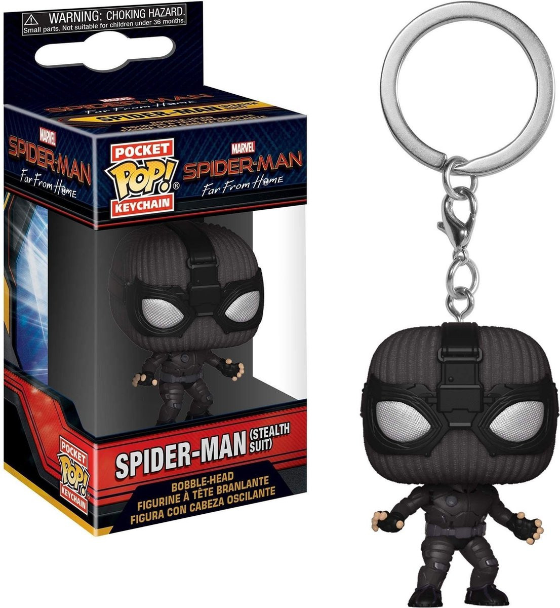 Spider-Man Far From Home Pocket Pop Keychain - Spider-Man Stealth Suit afbeelding