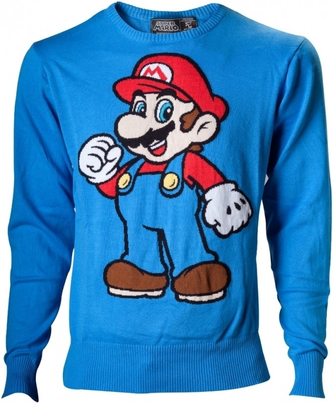 Image of Super Mario Blue Knitted Sweater