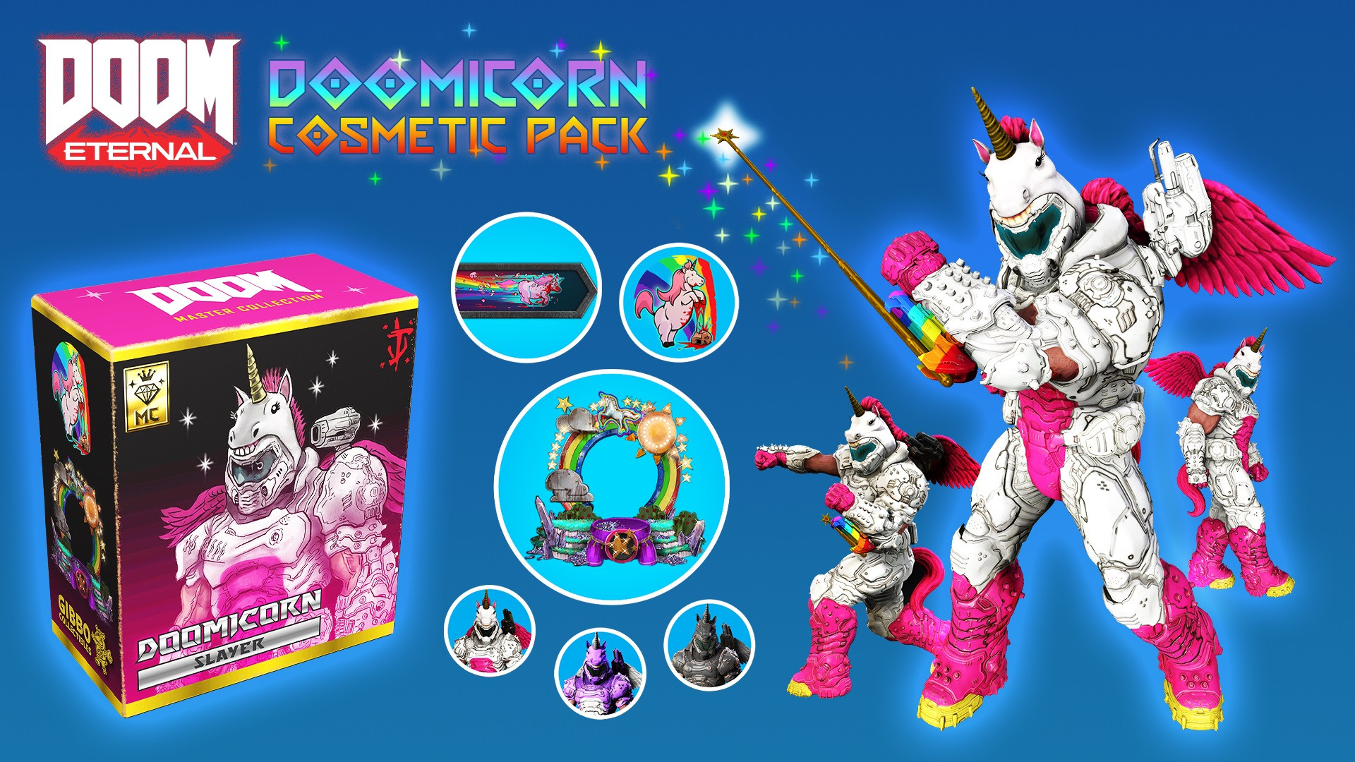 AOC DOOM Eternal: DOOMicorn Master Collection Cosmetic Pack DLC (extra content)