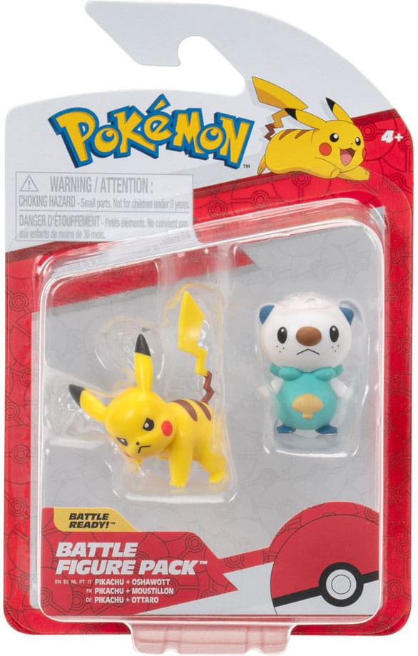 Pokemon Battle Figure Pack - Oshawott & Pikachu afbeelding
