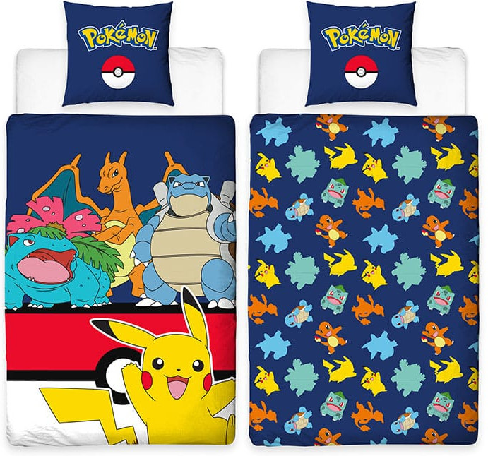 Herding Pokemon Dekbedovertrek - Pokemon Blue