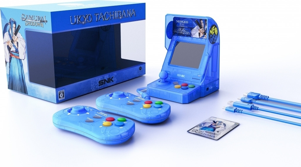 Neo Geo Mini Samurai Shodown Limited Edition Ukyo Tashibana - Transparant Blue