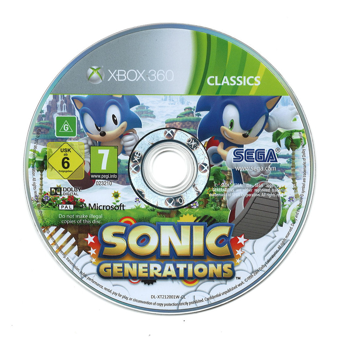 Sonic Generations (classics) (losse disc)
