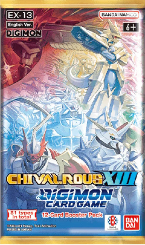 Bandai Digimon TCG EX-13 Chivalrous XIII Extra Booster Pack