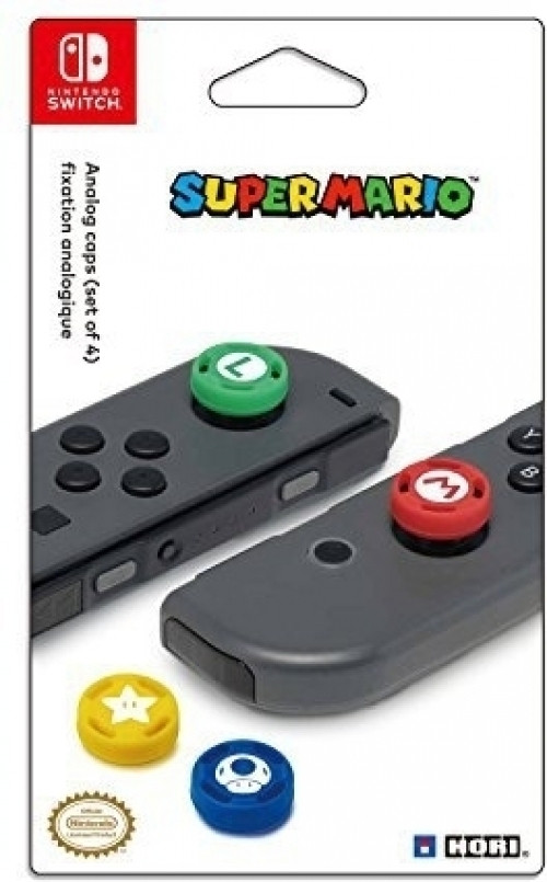 Hori Super Mario Analog Caps (Set of 4)