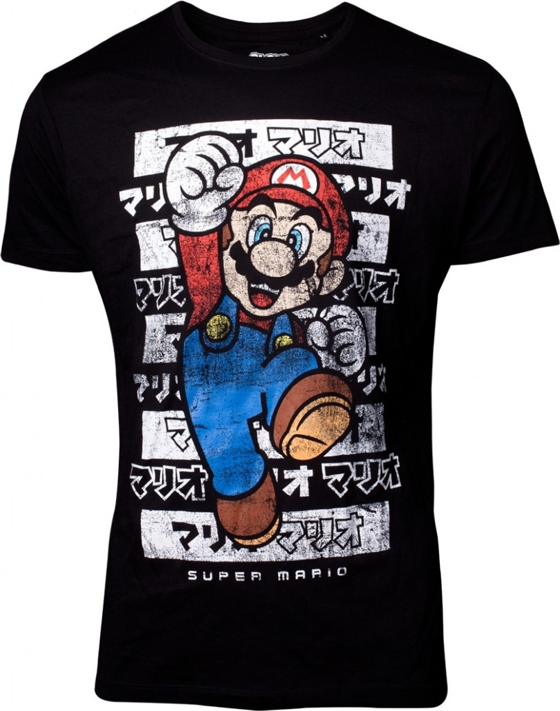 Difuzedbioworld Nintendo Mario Core Kanto Mens T Shirt difuzedbioworld kopen in de aanbieding
