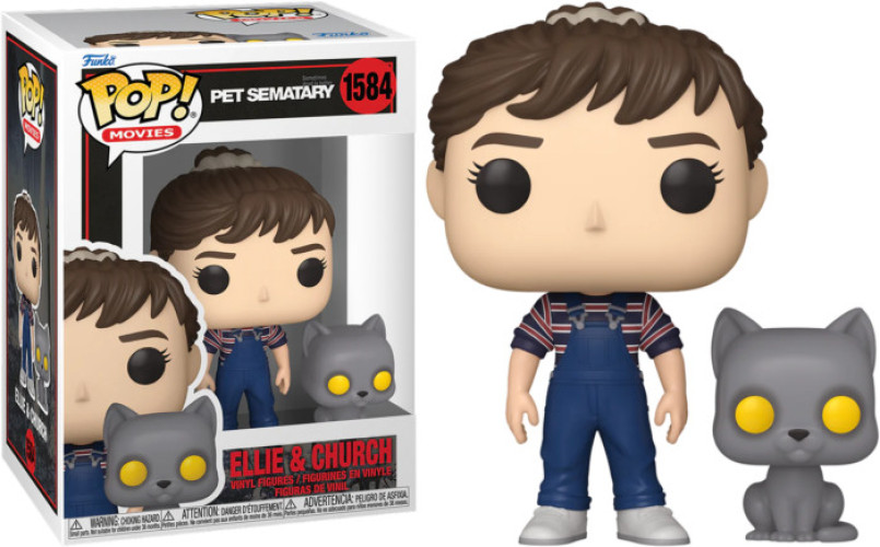 Pet Sematary Funko Pop Vinyl: Ellie & Church afbeelding