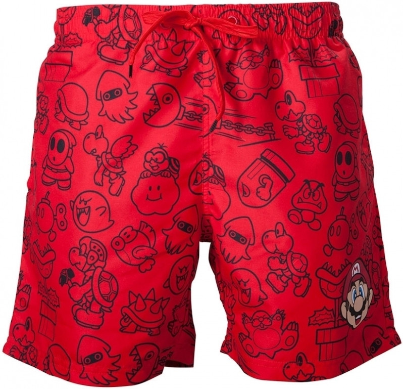 Image of Nintendo - Red Mario Swimshort