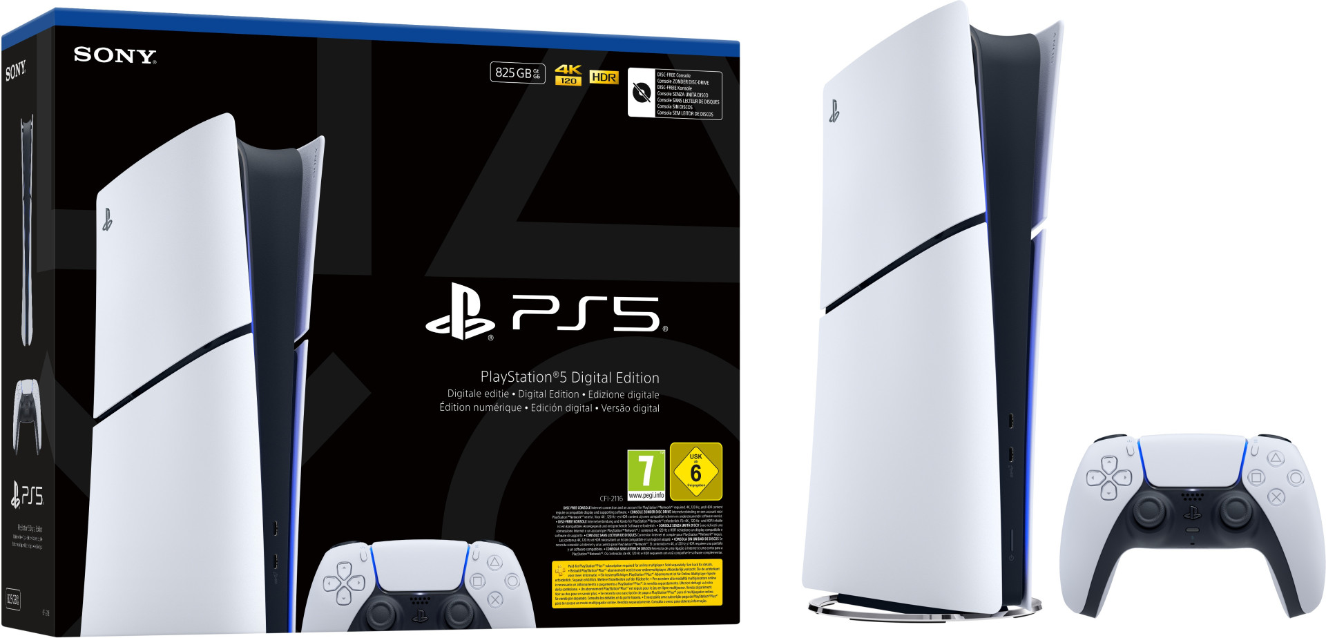 PlayStation 5 Digital Edition 825 GB (SLIM VERSION) afbeelding