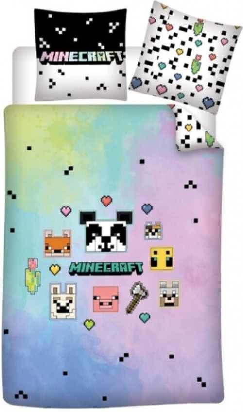 Minecraft - Animals Single Dekbedovertrek Set (200x140cm) afbeelding