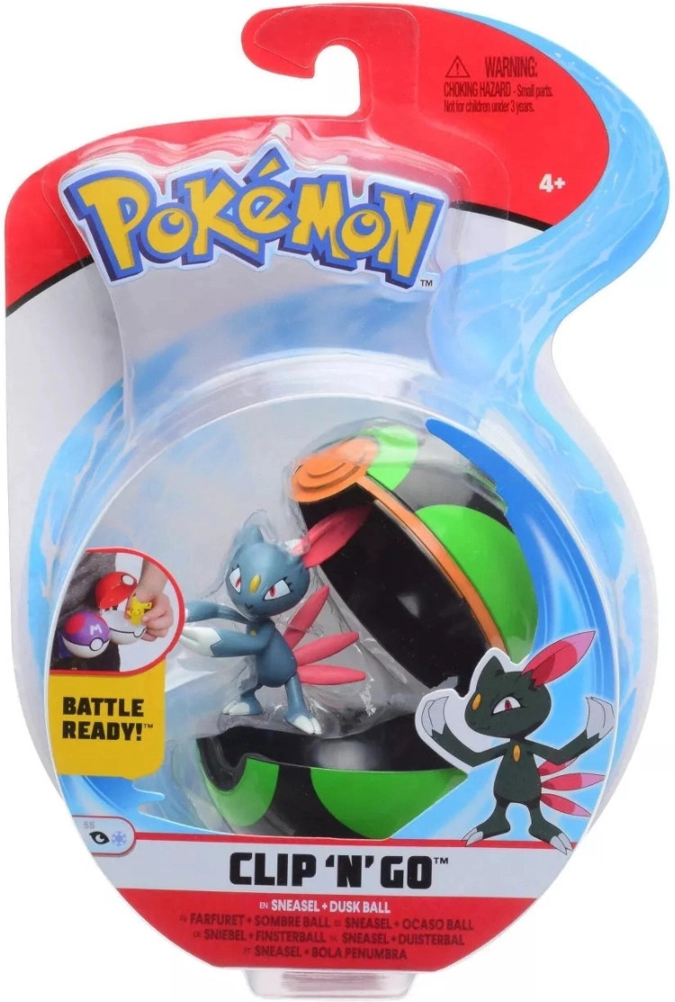 Pokemon Figure - Sneasel + Dusk Ball (Clip 'n' Go)