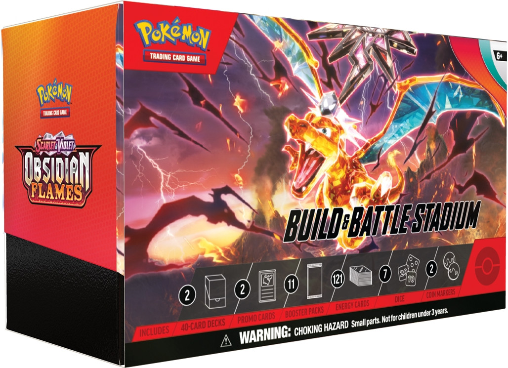 Pokemon TCG Scarlet & Violet Obsidian Flames Build & Battle Stadium