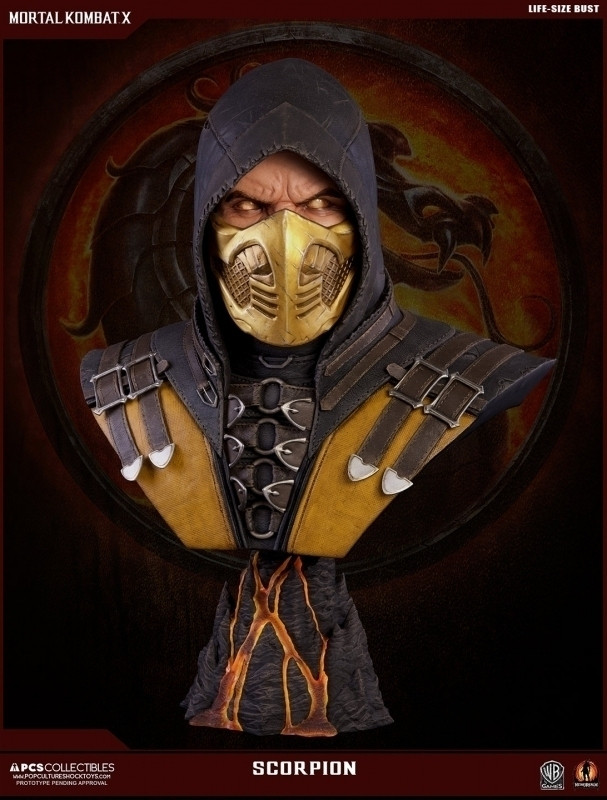 Image of Mortal Kombat X: Scorpion Life-Sized Bust