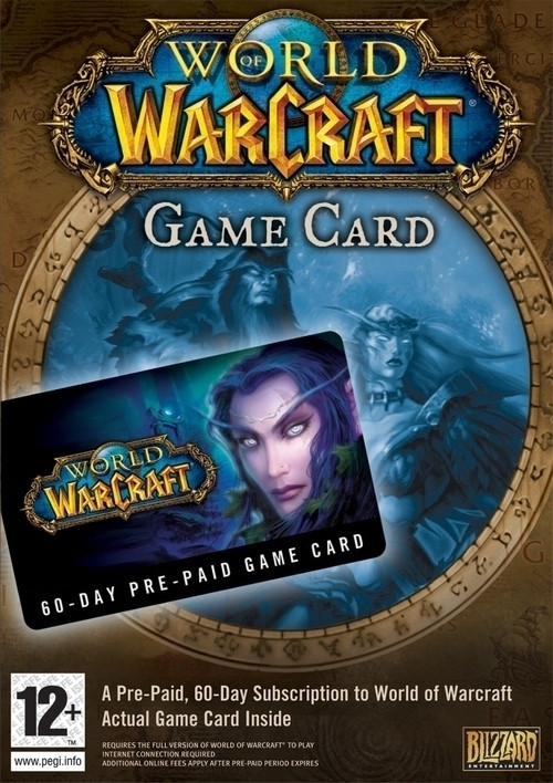 Image of Blizzard World of Warcraft: 60-Day Pre-Paid Game Card