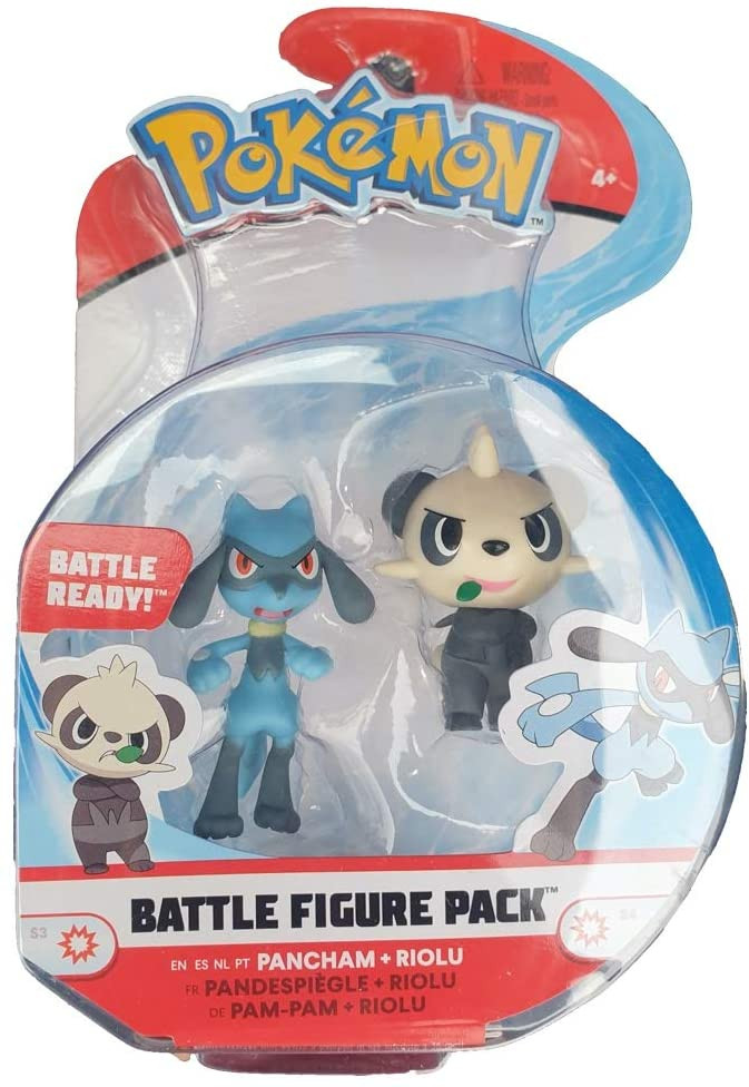 Pokemon Battle Figure Pack - Pancham & Riolu