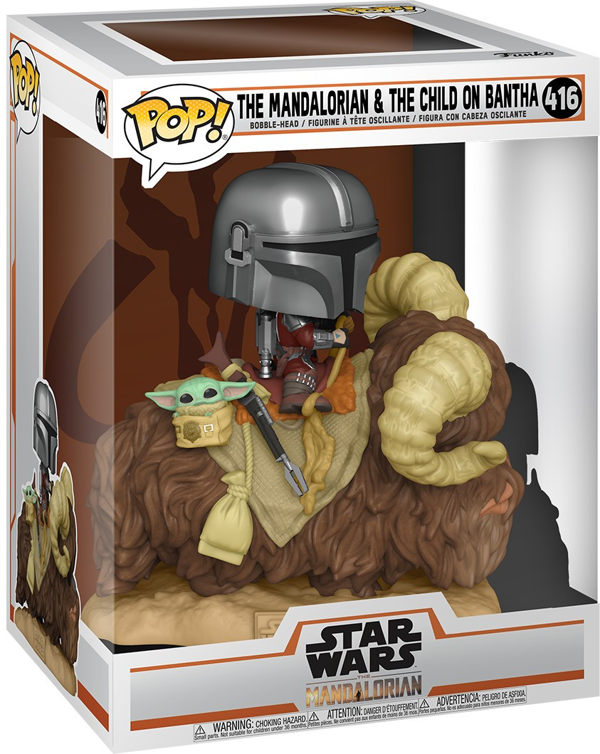 Star Wars the Mandalorian Funko Pop Vinyl: The Mandalorian & The Child on Bantha